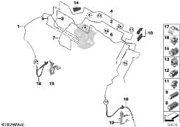 BRAKE PIPE, FRONT diagram for BMW 4 Series G82 M4 Coupé M4 Competition