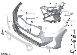 M bekleding voor diagram for BMW X1 U11 20i