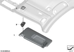 SUN VISORS diagram for BMW 3 Series G20 Sedan LCI 330d