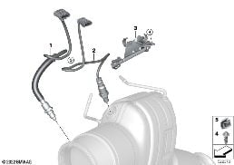 LAMBDA PROBE FIXINGS diagram for BMW 4 Series G22 Coupé M440i