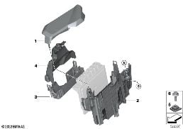 CONTROL UNIT BOX diagram for BMW 5 Series G60 Sedan 520i