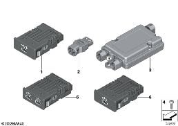 USB SEPARATE COMPONENTS diagram for BMW 8 Series G14 Convertible 840dX