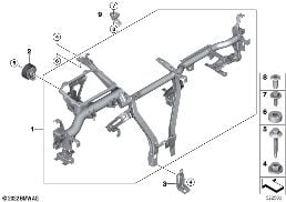 Draagbalk instrument paneel diagram for BMW X1 U11 20i