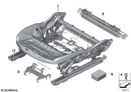 SEAT, FRONT, SEAT FRAME, ELECTRIC