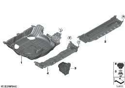 存物架 行李箱底板 diagram for BMW X5 G05 40iX