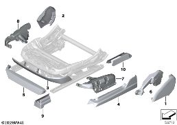 SEAT, FRONT, SEAT TRIM COVERS, ELECTRIC diagram for BMW 7 Series G70 735i