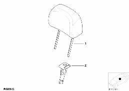 SEAT, FRONT, HEAD RESTRAINT, BASE SEAT diagram for BMW 3 Series E46 318i
