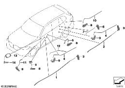 FIBER-OPTIC CABLE, DOOR diagram for BMW X7 G07 LCI 40dX