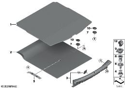 TRIM PANEL, TRUNK FLOOR diagram for BMW 3 Series G20 Sedan 330d