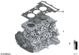 SHORT BLOCK diagram for BMW 2 Series F46 Gran Tourer 218i