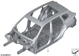 BODY SKELETON diagram for BMW X1 U11 18d