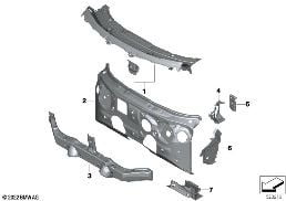 SPLASH WALL PARTS diagram for BMW X1 U11 18d