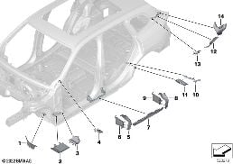 CAVITY SEALINGS diagram for BMW X1 U11 18d