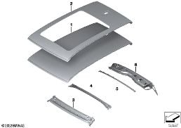 ROOF diagram for BMW X1 U11 18d