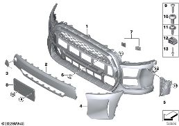 TRIM COVER, FRONT