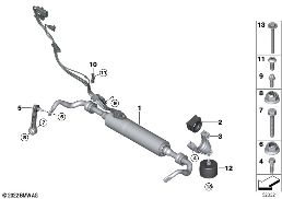Stabilizátor zadní / Dynamic Drive diagram for BMW X6 G06 LCI 30dX