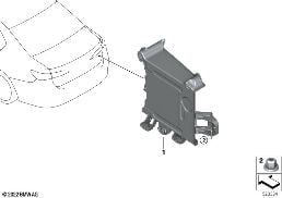 Uchwyt Power Control Unit PCU diagram for BMW 7 Series G70 740iX