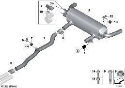 EXHAUST SYSTEM, REAR