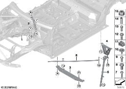 REINFORCEMENT, BODY diagram for BMW X3 G01 30i