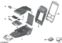SEAT REAR, CENTER ARMREST, MULTIFUNCTION diagram for BMW 7 Series G70 735i