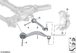 FRNT AXLE SUPPORT,WISHBONE/TENSION STRUT