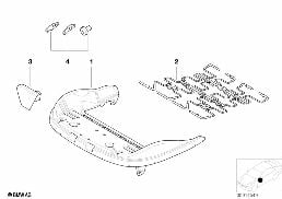 FRONT SEAT FRAME MECH./EL./SINGL.PARTS diagram for BMW 3 Series E46 318i