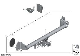 Dispositivo di traino versione US diagram for BMW X1 U11 18d