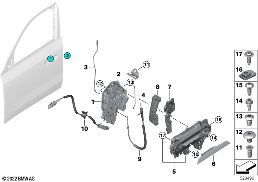 Sluitsysteem portier voor diagram for BMW X1 U11 20i