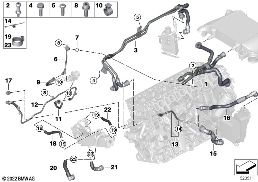 COOLING SYSTEM - ENGINE COOLANT HOSES