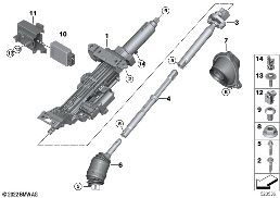 Kol. kier., elektr. reg./Elementy dod. diagram for BMW 7 Series G70 740dX