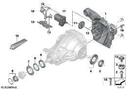 Редуктор заднего моста детали - 215 diagram for BMW 3 Series G21 Tуринг 330i