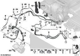 Chladicí potrubí diagram for BMW X1 U11 30eX