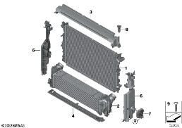 COOLANT RADIATOR MOUNTING HARDWARE