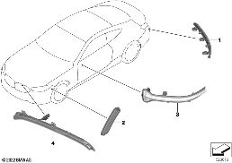 REFLECTORS / LIGHTS, OUTER diagram for BMW 8 Series G16 Gran Coupé 840dX