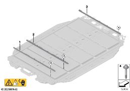 Hoogvoltage-accu klemstroken diagram for BMW Rolls-Royce Spectre Coupé RR25 Spectre