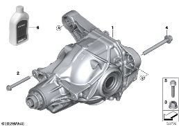 Zadní rozvodovka diagram for BMW X6 G06 LCI 30dX