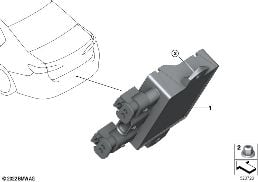 Sterownik bezdotyk.otw.tylnej kl. diagram for BMW 7 Series G70 740iX