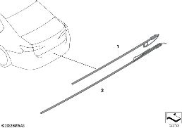 Przewód czujnika bezdotyk.otw.tyln.kl. diagram for BMW 7 Series G70 M760eX