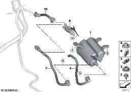 Filtr z węglem aktywnym diagram for BMW 7 Series G70 M760eX