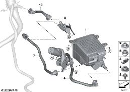 Filtr z węglem aktywnym diagram for BMW 7 Series G70 M760eX