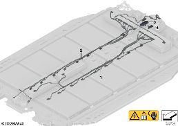 Kabelboom hoogvoltage accueenheid diagram for BMW Rolls-Royce Spectre Coupé RR25 Spectre