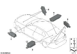 Récepteur télécommande radio diagram for BMW X5 G05 40iX