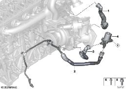 ENGINE COOLING SYSTEM EXHAUST TURBO.