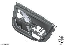DOOR TRIM, REAR diagram for BMW 7 Series G70 i7 xDrive60