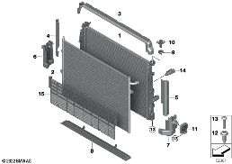 冷卻液冷卻器固定件 diagram for BMW X2 U10 iX2 xDrive30