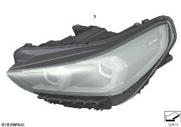 Koplamp diagram for BMW X1 U11 18i