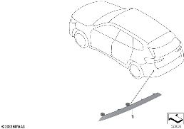 Reflector diagram for BMW X1 U11 18i