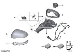 Buitenspiegels diagram for BMW X1 U11 20i