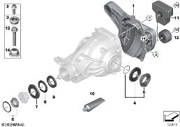 REAR DIFFERENTIAL SINGLE PARTS - 215LW