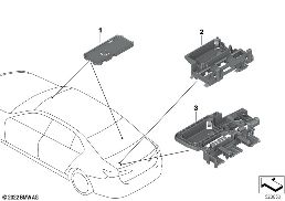 Uchwyt odbiornika pilota diagram for BMW 7 Series G70 M760eX
